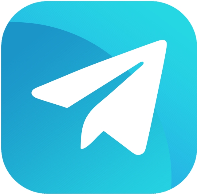 Telegram icon on transparent background PNG